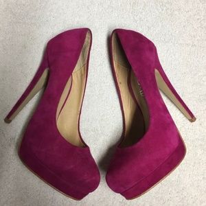 Aldo Women’s Pink Suede Leather Stiletto Heels Dress Shoes Size Sz 36.5 U.S. 6.5